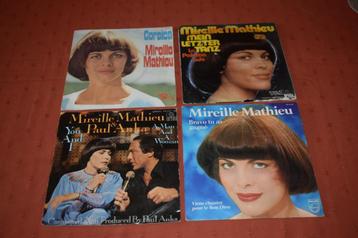 45t's + EP's uit de repertoire van Mireille Mathieu beschikbaar voor biedingen