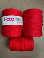 Lot de 3 cônes rouges de Hoooked Zpagetti dont 2 entamés, Enlèvement, Comme neuf