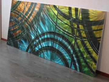 " Metal Energy " prachtig 5 luik Metal Art  beschikbaar voor biedingen