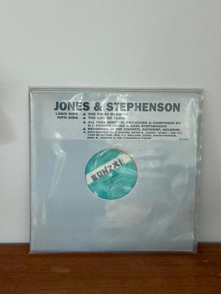 Bonzaï Jones & Stephenson - The First Rebirth - yellow vinyl, CD & DVD, Vinyles | Dance & House, Comme neuf, Envoi