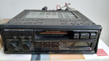 auto radio casette vintage 80/90 pioneer de voiture, Enlèvement ou Envoi, Utilisé, Radio