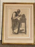 Gravure le rémouleur de Félicien rops, Antiek en Kunst, Ophalen of Verzenden