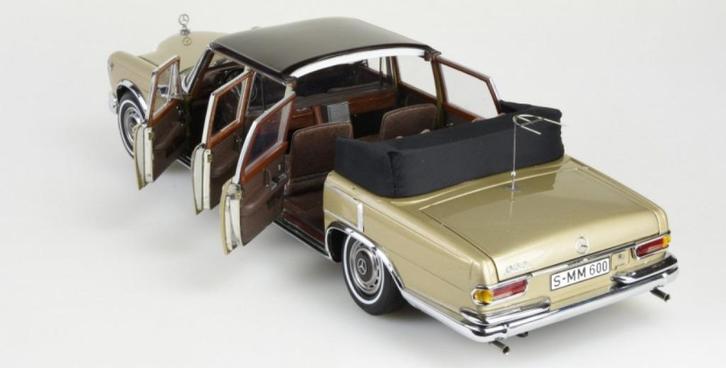 1/18 Mercedes Benz 600 Pullman Landaulet CMC-collectie, Hobby en Vrije tijd, Modelauto's | 1:18, Nieuw, Auto, Overige merken, Ophalen of Verzenden