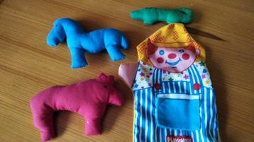 Boer handpop Playskool en 3 diertjes, Enlèvement ou Envoi