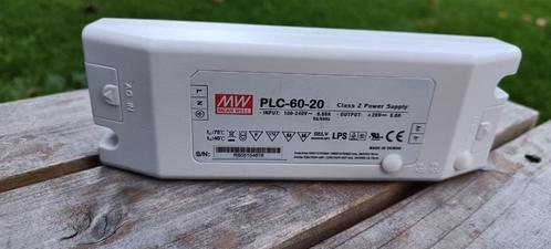 Meanwell PLC-60-20 AC-DC Single output LED driver CC, Bricolage & Construction, Électricité & Câbles, Comme neuf, Autres types