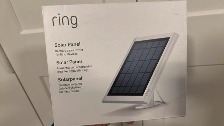 Ring zonnepaneel voor videocamera of deurbel 2 stuks nieuw, Audio, Tv en Foto, Videobewaking, Ophalen of Verzenden