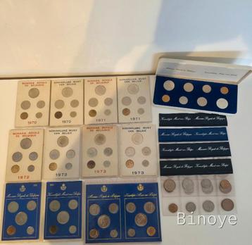 FDC België 1970 - 1981 serienummer  beschikbaar voor biedingen