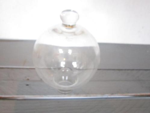 Vintage oude blaker, lampenkap in glas, Huis en Inrichting, Lampen | Lampenkappen, Zo goed als nieuw, Rond, Ophalen of Verzenden