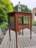 Theekastje, bar / vitrine met geslepen glas, Huis en Inrichting, Kasten | Vitrinekasten, Ophalen, Glas