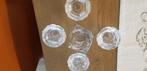 Vijf in nieuwe staat kristal kandelaars zonder gebruik spore, Ophalen of Verzenden