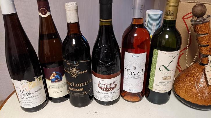 Flessen wijn, Collections, Vins, Comme neuf, Rosé, France, Enlèvement