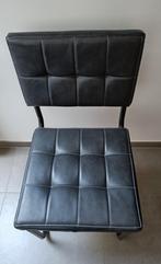 Zwarte stoelen x4, Huis en Inrichting, Stoelen, Vier, Metaal, Zo goed als nieuw, Zwart