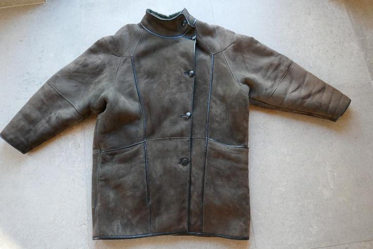 Mooi afgewerkte kwaliteitsdamesjas mouton = omgekeerd schaap, Kleding | Dames, Jassen | Winter, Zo goed als nieuw, Maat 42/44 (L)