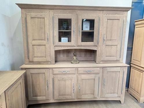 dressoir voor twee delen in onbewerkt eikenhout Aerogommé, Huis en Inrichting, Kasten | Buffetkasten, Met lade(s), Eikenhout, Ophalen