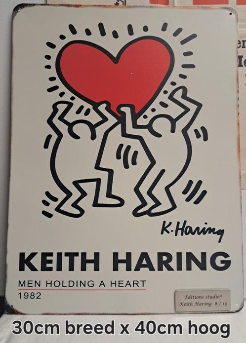 Keith Haring, metalen plaatje, Antiek en Kunst, Kunst | Litho's en Zeefdrukken, Ophalen