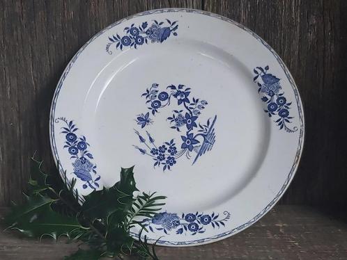 Prachtig grote oude (serveer) schaal Grand Bouquet 1855, Antiek en Kunst, Antiek | Servies los, Ophalen of Verzenden
