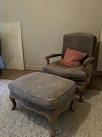 Zetel met poef, Huis en Inrichting, Zetels | Zetels, Ophalen, Gebruikt, Eenpersoons, Klassiek