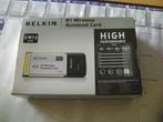 Belkin  N1 Wireless Notebook card, Belkin, Ophalen of Verzenden, Zo goed als nieuw