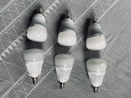 6 aangesloten lampen kleur wiz e14 7,5w 470lm 60ma, Huis en Inrichting, Lampen | Spots, Gebruikt, Overige materialen, Led, Ophalen