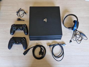 Playstation 4 Pro 1TB + toebehoren, Enlèvement ou Envoi, Comme neuf, 1 TB, Pro