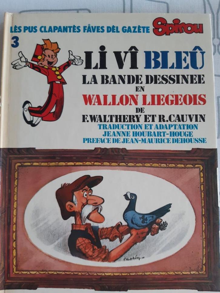 Walthery - Li vî Bleû avec lettre, dessin & signature, Boeken, Stripverhalen, Gelezen, Eén stripboek, Ophalen of Verzenden