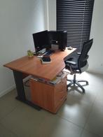 Bureau met ladeblok op wieltjes, Huis en Inrichting, Ophalen, Met wielen, Zo goed als nieuw, Bureau