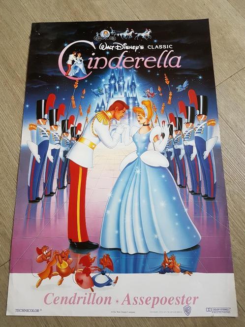 Affiche Cendrillon, Verzamelen, Posters, Gebruikt, Film en Tv, A1 t/m A3, Rechthoekig Staand, Ophalen of Verzenden