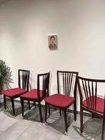 4 vintage spijlen stoelen, Huis en Inrichting, Ophalen, Gebruikt, Stof