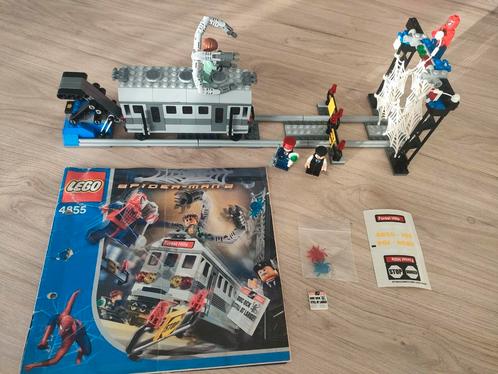Lego 4855 Spider-Man Train Rescue, Kinderen en Baby's, Speelgoed | Duplo en Lego, Gebruikt, Lego, Complete set, Ophalen of Verzenden
