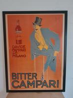 Davide Bitter Campari Vintage groot frame, Verzamelen, Posters, Ophalen of Verzenden, Gebruikt