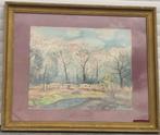 aquarelle signe jean colin, Antiek en Kunst, Ophalen of Verzenden