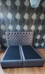 Boxspring in goede staat: 180 cm breed en 2 meter lang, Ophalen, Gebruikt, Tweepersoons, 180 cm