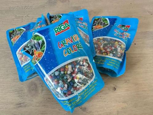 Riga gekleurde aquarium steentjes zak450gr, Dieren en Toebehoren, Vissen | Aquaria en Toebehoren, Nieuw, Grind, Zand of Voedingsbodem
