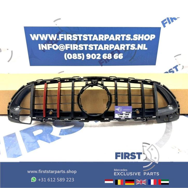 W206 C KLASSE BRABUS GT GRIL CARBON S206 2020-2025 PANAMERCA, Auto-onderdelen, Overige Auto-onderdelen, Mercedes-Benz, Gebruikt