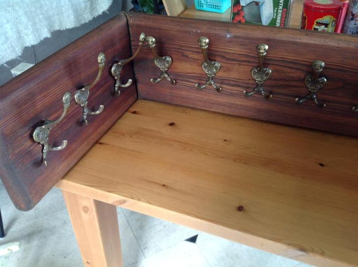 PARELTJE: voleiken handgemaakte tweedelige kapstok, stevig!, Huis en Inrichting, Woonaccessoires | Kapstokken, Zo goed als nieuw