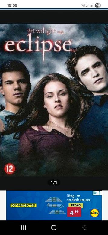 DVD L'éclipse de la saga Twilight, Enlèvement, Comme neuf