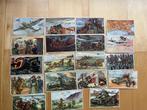 Oorlog:19 chromo's WO II- Landing in Europa-Trefin- Lokeren, Collections, Photo ou Poster, Autres, Envoi