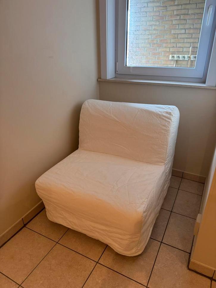 Slaapbank IKEA LYCKSELE Havet 1 persoons, Huis en Inrichting, Slaapkamer | Slaapbanken, Zo goed als nieuw, 80 cm, Ophalen