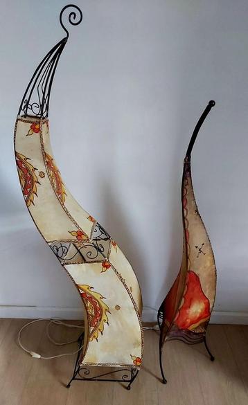 Lot de de 2 superbes lampes artisanales beschikbaar voor biedingen