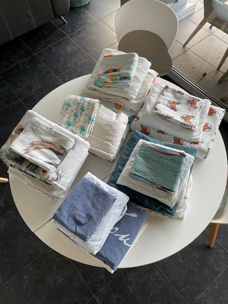 6x complete sets beddengoed voor 1 persoonsbed, Maison & Meubles, Chambre à coucher | Linge de lit, Utilisé, Housse de couette