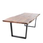 boomstam tafel, Huis en Inrichting, Ophalen, 50 tot 100 cm, Zo goed als nieuw, Metaal