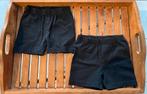 Set van 2 zwarte shortjes, maat 104, Kinderen en Baby's, Broek, Meisje, Ophalen of Verzenden, Zo goed als nieuw
