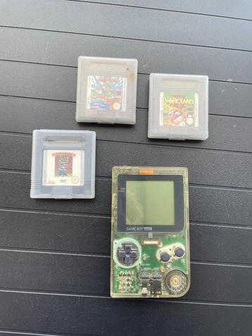 Retro Nintendo Game Boy + WARIO Land II & III + Resvoir Rat beschikbaar voor biedingen