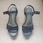 chaussures compensées noires avec strass, Nieuw, Ophalen of Verzenden