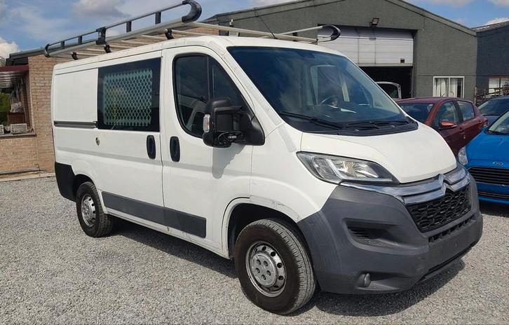 🆕 CITROEN JUMPER_2.2 HDI(110CH)_2015💢EUR.5B_3 PL_EQUIP💢, Auto's, Bestelwagens en Lichte vracht, Bedrijf, Te koop, ABS, Airbags