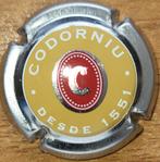 Spaanse Cavacapsule CODORNIU mosterd & zilver nr 25, Ophalen of Verzenden, Nieuw, Spanje, Witte wijn
