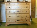 commode en pin ancien, Huis en Inrichting, Kasten | Ladekasten, 50 tot 100 cm, 5 laden of meer, 100 tot 150 cm, Grenenhout