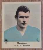 1930s Lecocq (pre panini) 63 Armand Herssens FC Brugge, Verzamelen, Ophalen of Verzenden, Gebruikt, Poster, Plaatje of Sticker