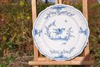 assiette decorative oiseau bleu lalliers a moustiers, Antiquités & Art, Enlèvement ou Envoi