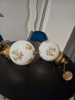 19e eeuwse opaline hanglamp in N-stijl, Antiek en Kunst, Antiek | Verlichting, Ophalen